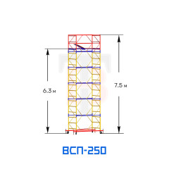 Вышка-тура ВСП-250 1,2х2,0 м, 7,5 м