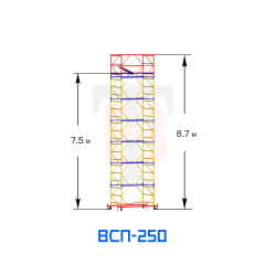 Вышка-тура ВСП 250 1,2х2,0 м, 8,7 м